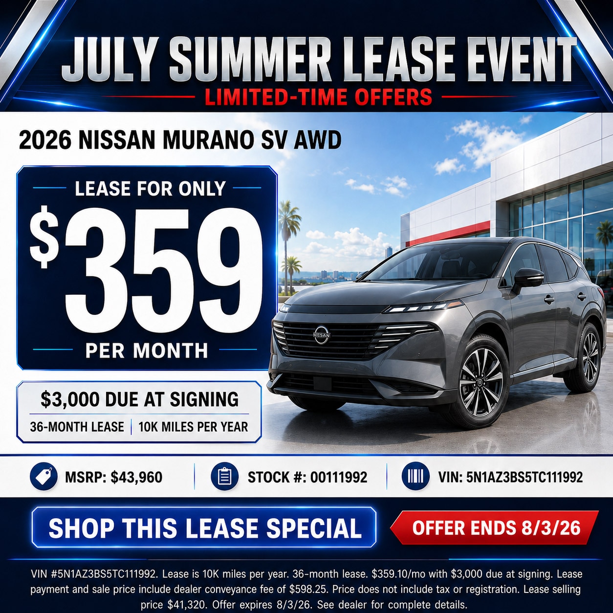 Gates Nissan July 2026 Special Offer