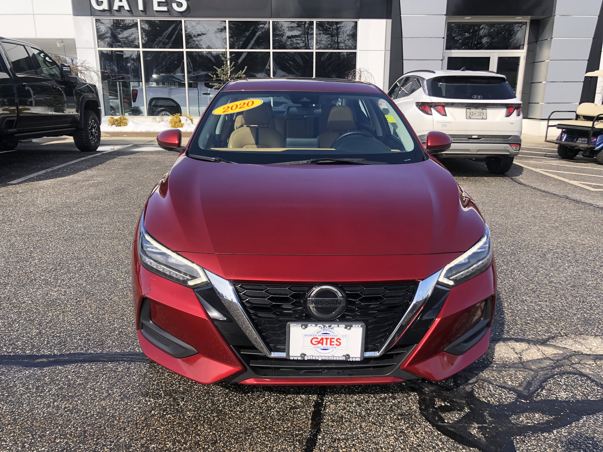 Used 2020 Nissan Sentra SV with VIN 3N1AB8CV1LY263647 for sale in Windham, CT