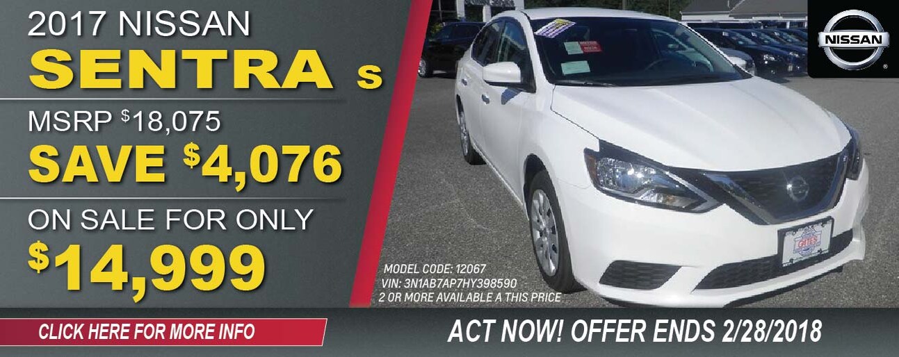 Gates Nissan New Nissan dealership in North Windham, CT 06256