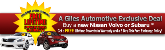 Nissan Lifetime Powertrain Warranty