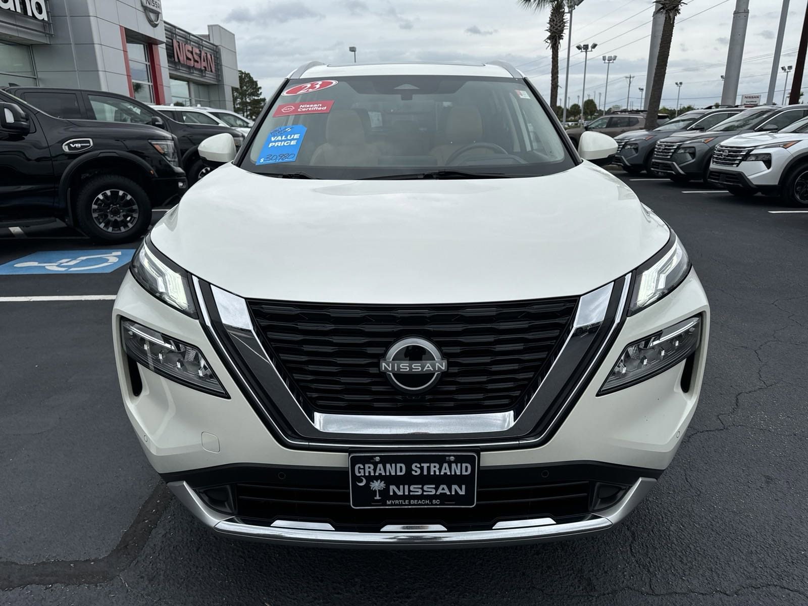 Certified 2023 Nissan Rogue Platinum with VIN JN8BT3DD8PW303568 for sale in Myrtle Beach, SC