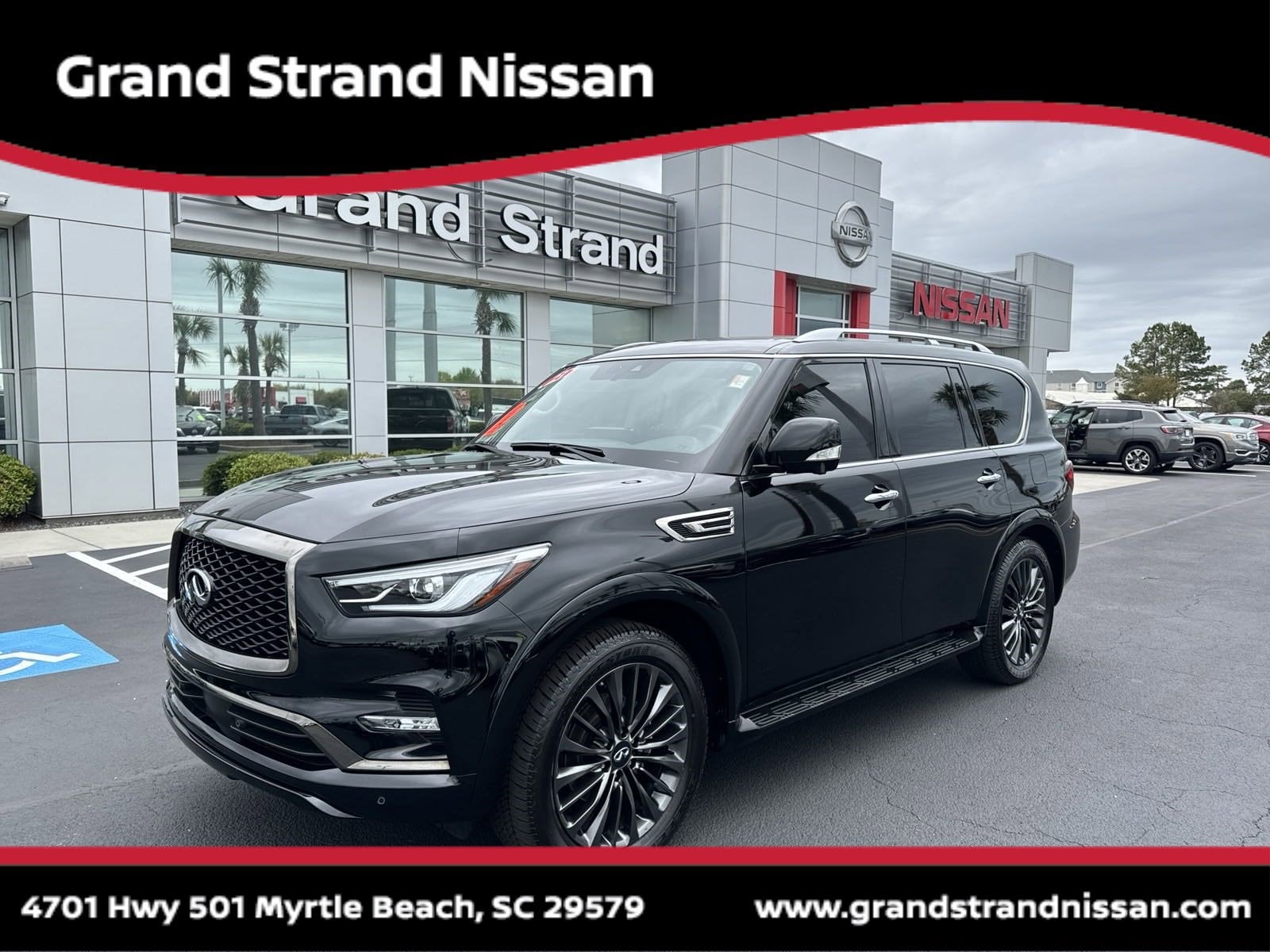 Used 2023 INFINITI QX80 PREMIUM SELECT 4WD with VIN JN8AZ2AEXP9304852 for sale in Myrtle Beach, SC