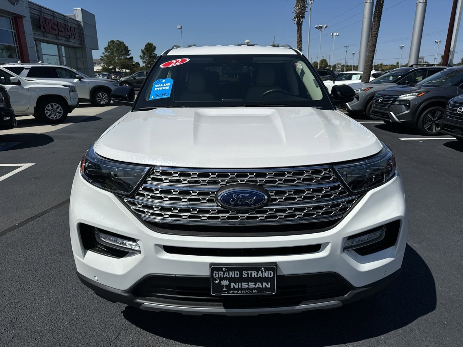 Used 2022 Ford Explorer Limited with VIN 1FMSK7FH3NGA37997 for sale in Myrtle Beach, SC