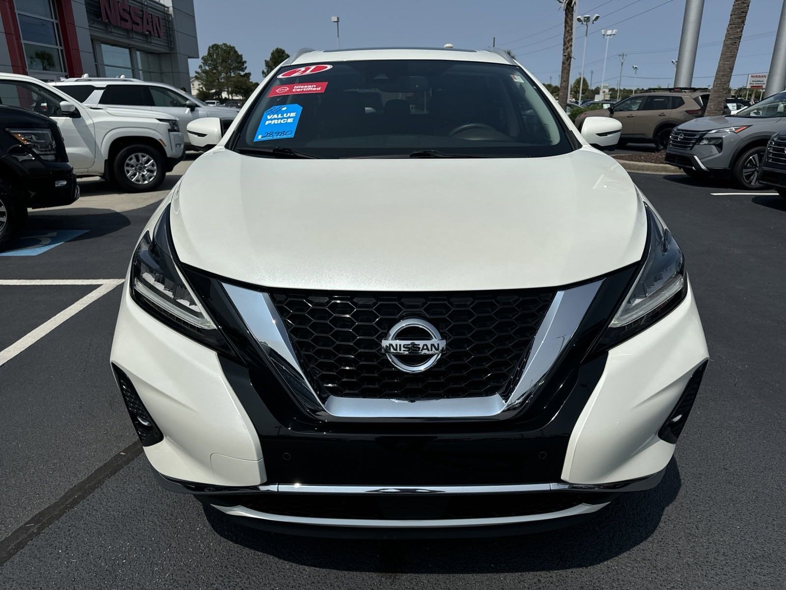 Certified 2021 Nissan Murano Platinum with VIN 5N1AZ2DJ1MC137196 for sale in Myrtle Beach, SC