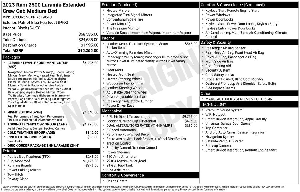Certified 2023 Ram 2500 Laramie Truck Mega Cab