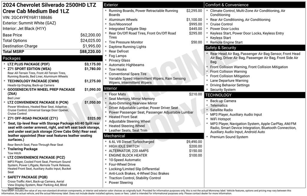 Used 2024 Chevrolet Silverado 2500 HD LTZ Truck Crew Cab