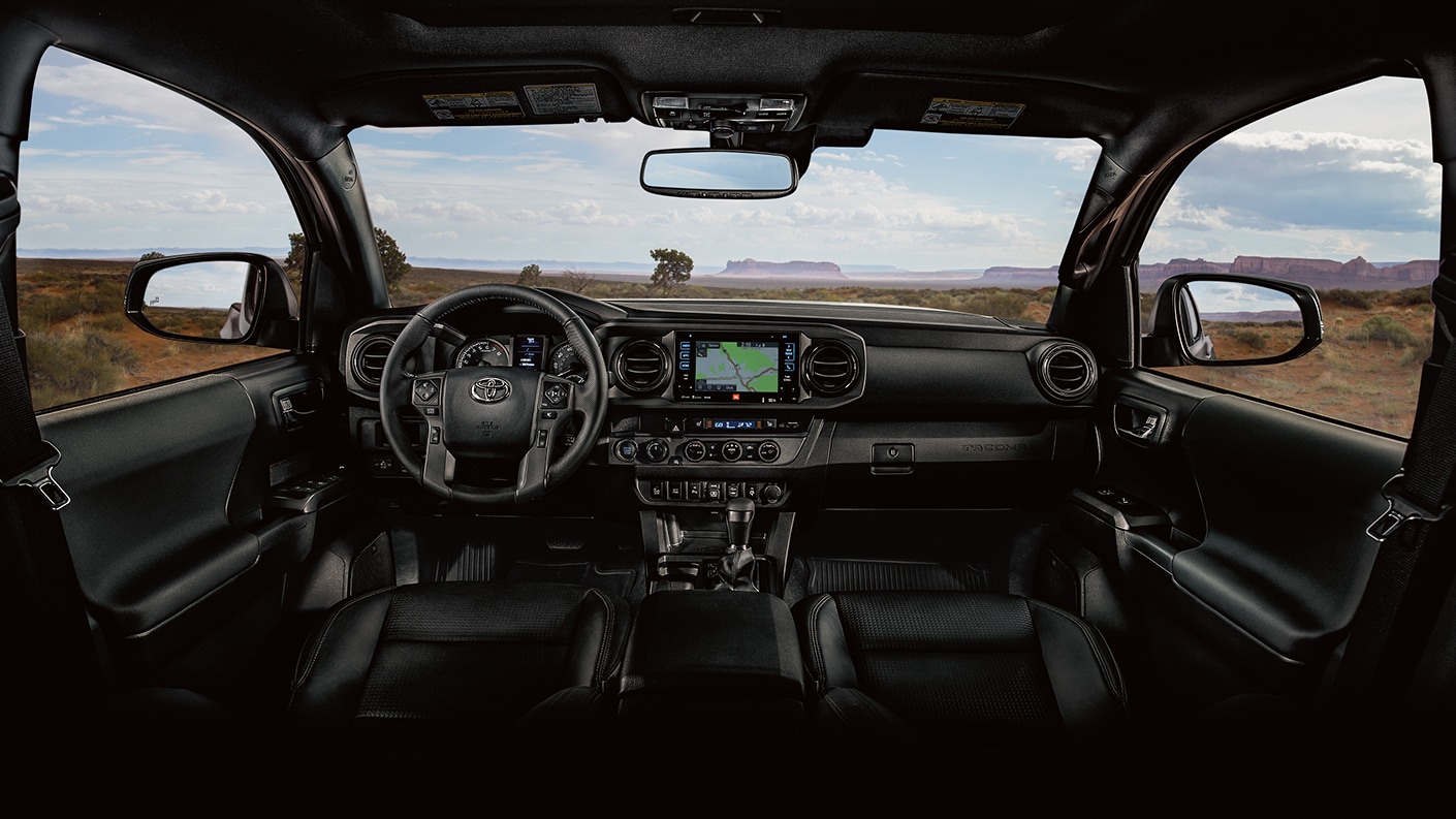 interior view of the 2019 tacoma off road