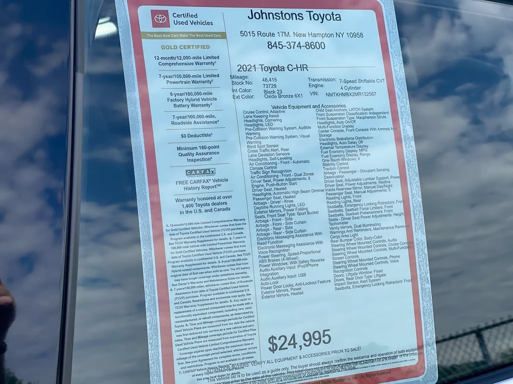 Certified 2021 Toyota C-HR Limited SUV