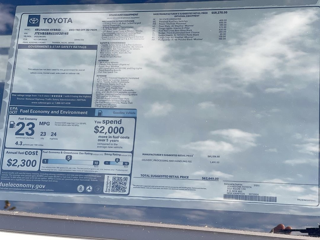 New 2025 Toyota 4Runner i-FORCE MAX TRD Off-Road Premium 4WD TRD OFF-RD PREM