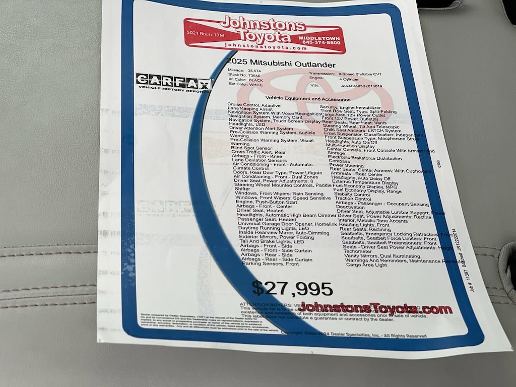 Used 2025 Mitsubishi Outlander SUV