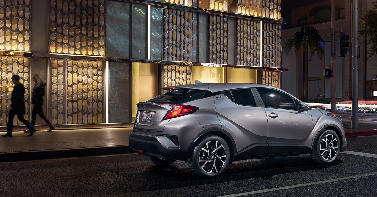 silver 2019 C-HR parked on a city street