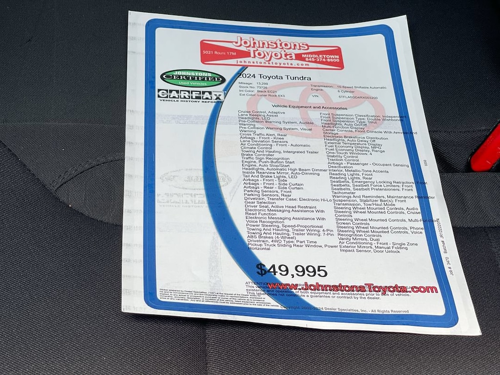 Used 2024 Toyota Tundra SR5 Truck Double Cab