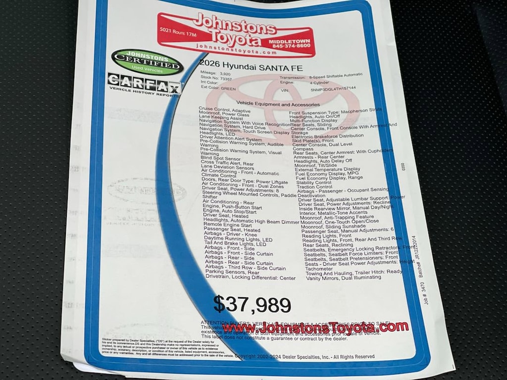 Used 2026 Hyundai Santa Fe XRT SUV