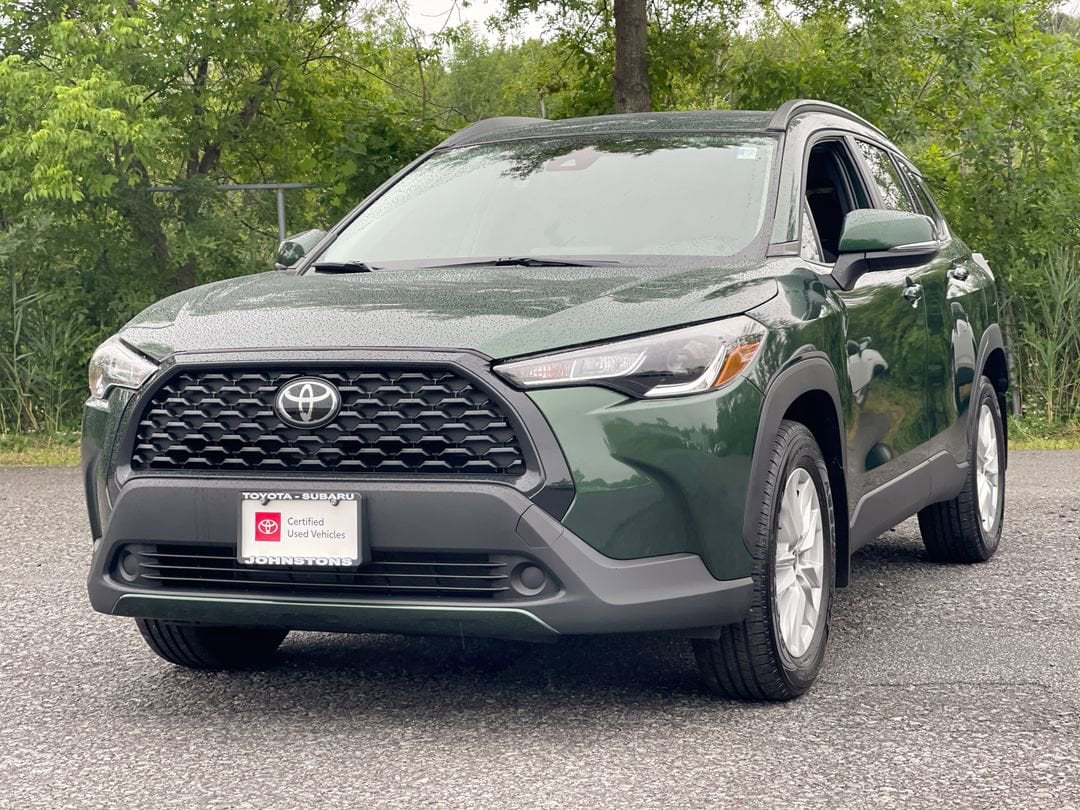 Certified 2022 Toyota Corolla Cross LE with VIN 7MUCAABG3NV015970 for sale in Kansas City