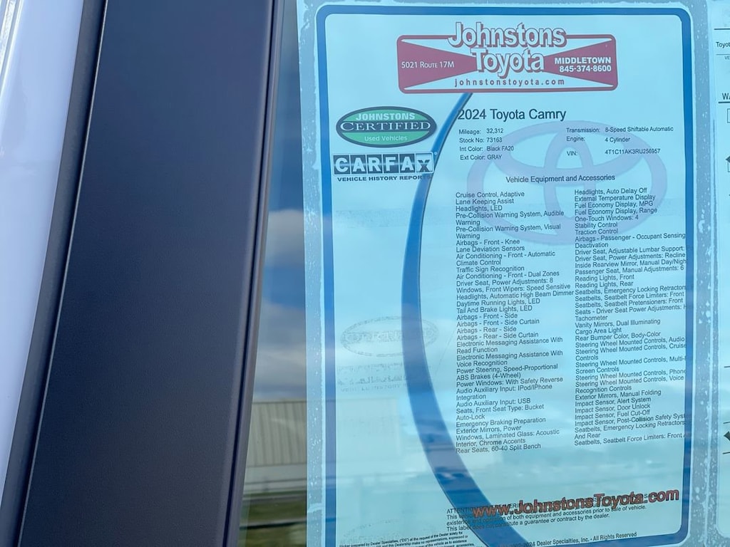 Certified 2024 Toyota Camry LE Sedan