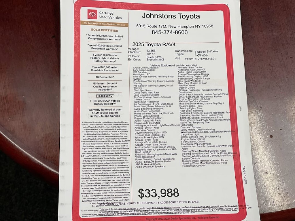 Certified 2025 Toyota RAV4 XLE SUV