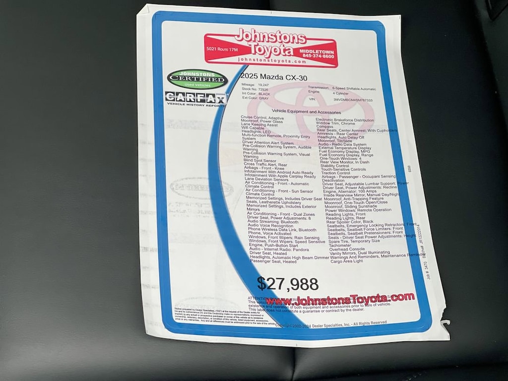 Used 2025 Mazda CX-30 2.5 S Preferred Package SUV