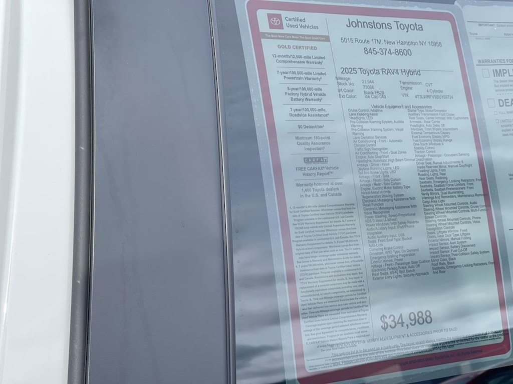 Certified 2025 Toyota RAV4 Hybrid LE SUV