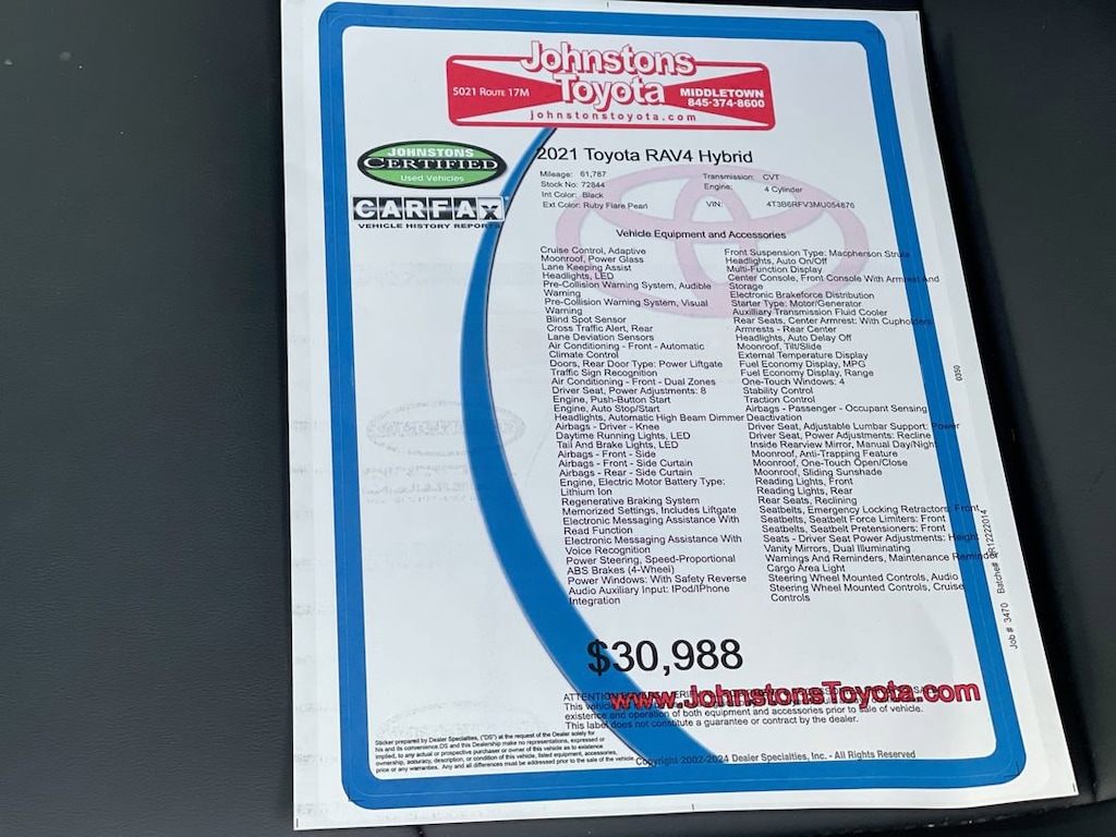 Certified 2021 Toyota RAV4 Hybrid XLE Premium SUV