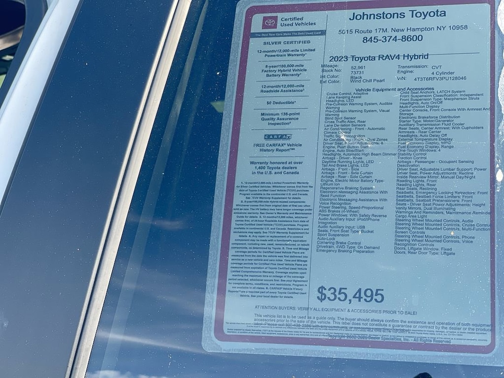 Certified 2023 Toyota RAV4 Hybrid SE SUV