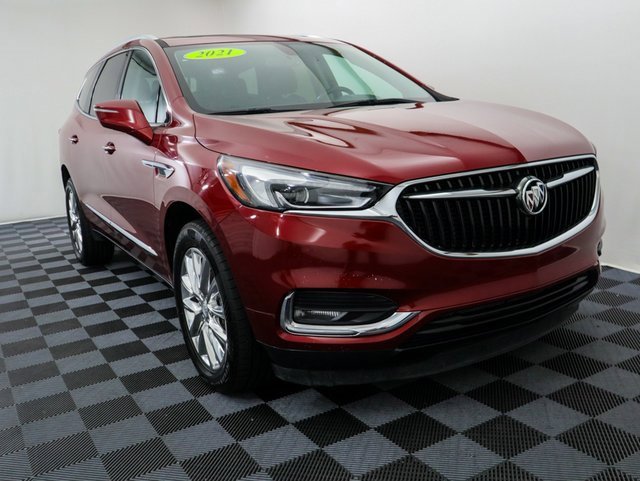 Used 2021 Buick Enclave Essence with VIN 5GAEVAKWXMJ211190 for sale in Bay City, MI