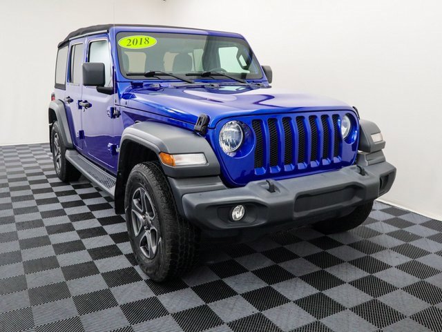 Used 2018 Jeep All-New Wrangler Unlimited Sport S with VIN 1C4HJXDG0JW316397 for sale in Bay City, MI