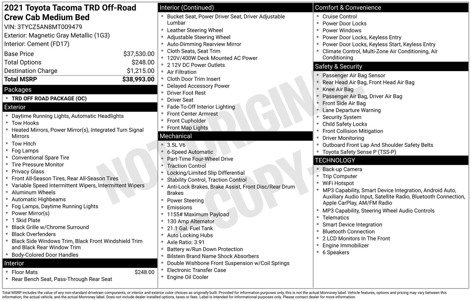 2021 Toyota Tacoma TRD Off Road - Photo 18