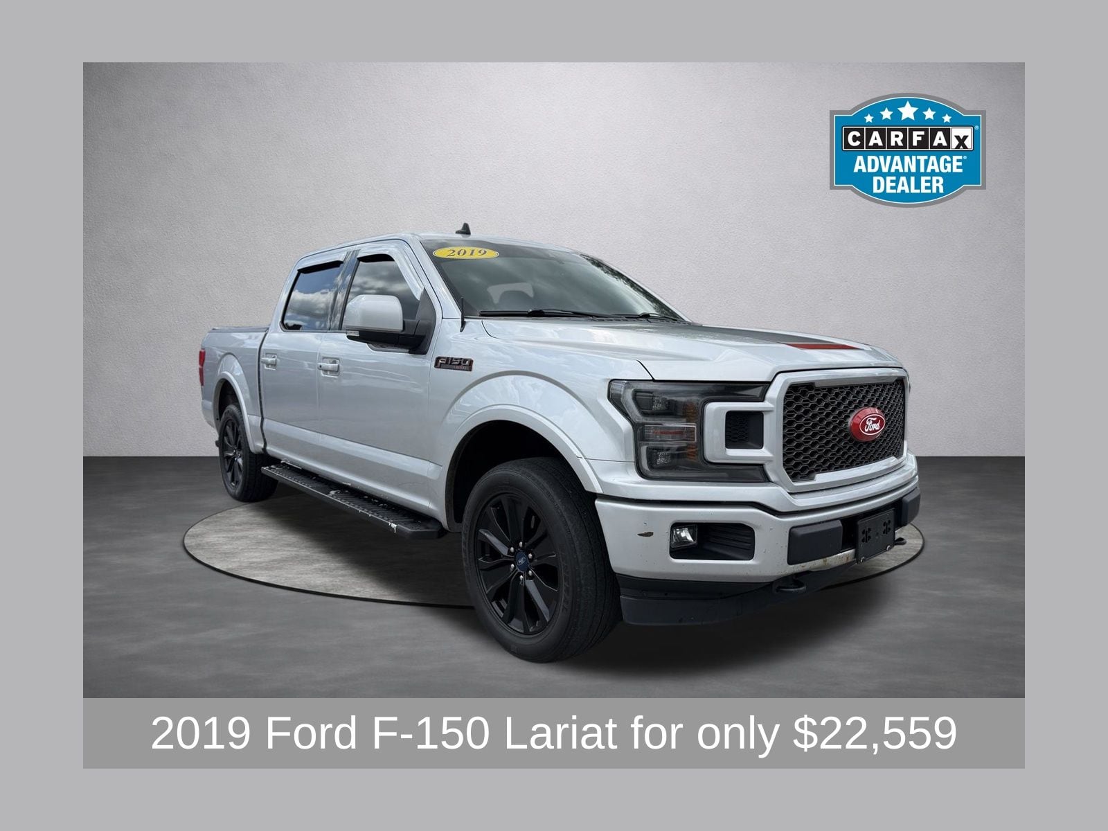 Ingot Silver 2019 Ford F-150 Pickup Truck Four-Wheel Drive Automatic