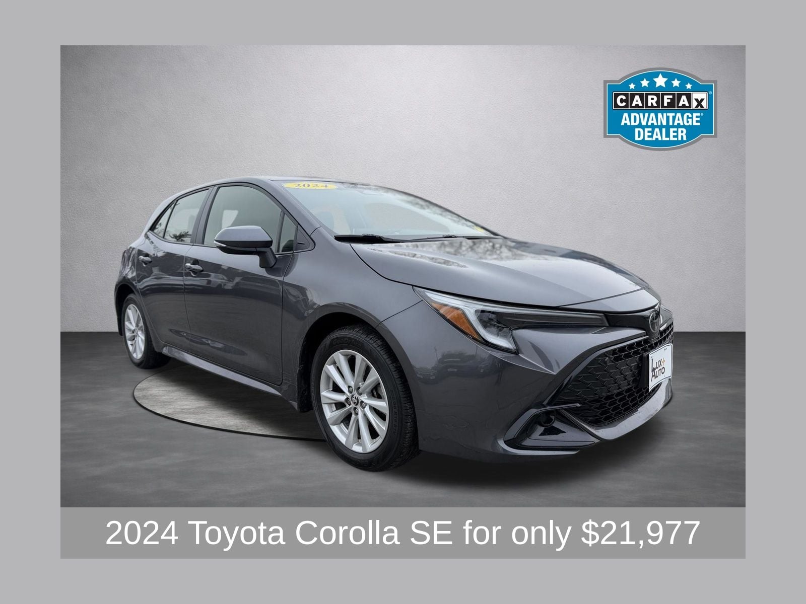 Magnetic Gray Metallic 2024 Toyota Corolla Hatchback SE FWD Hatchback Front-Wheel Drive Continuously Variable Transmission