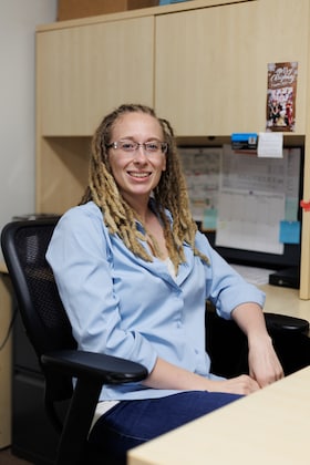 Staff member Amber Fontes from 67e9fe96352a