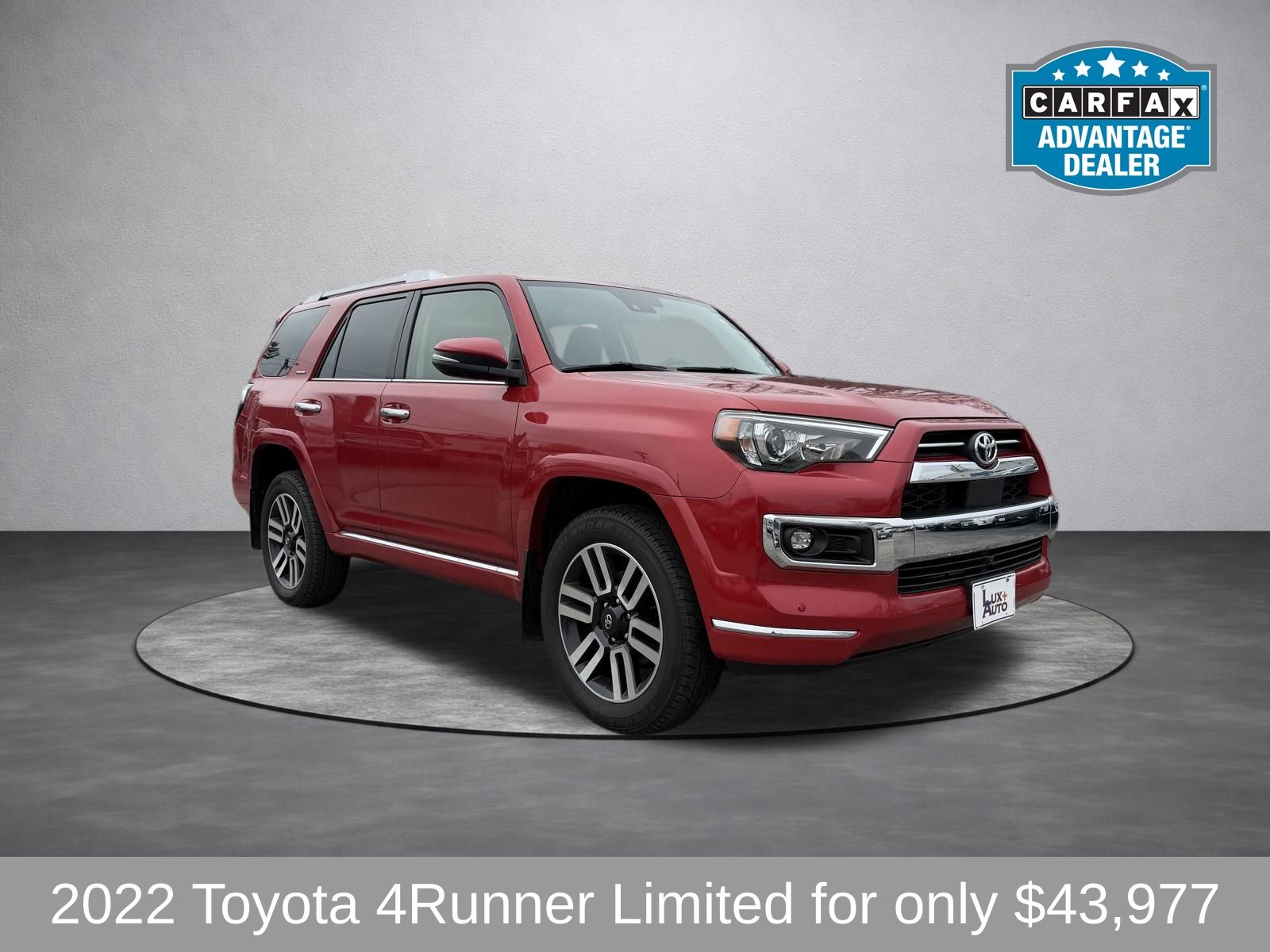 Red 2022 Toyota 4Runner Limited 4WD SUV / Crossover All-Wheel Drive 5-Speed Automatic