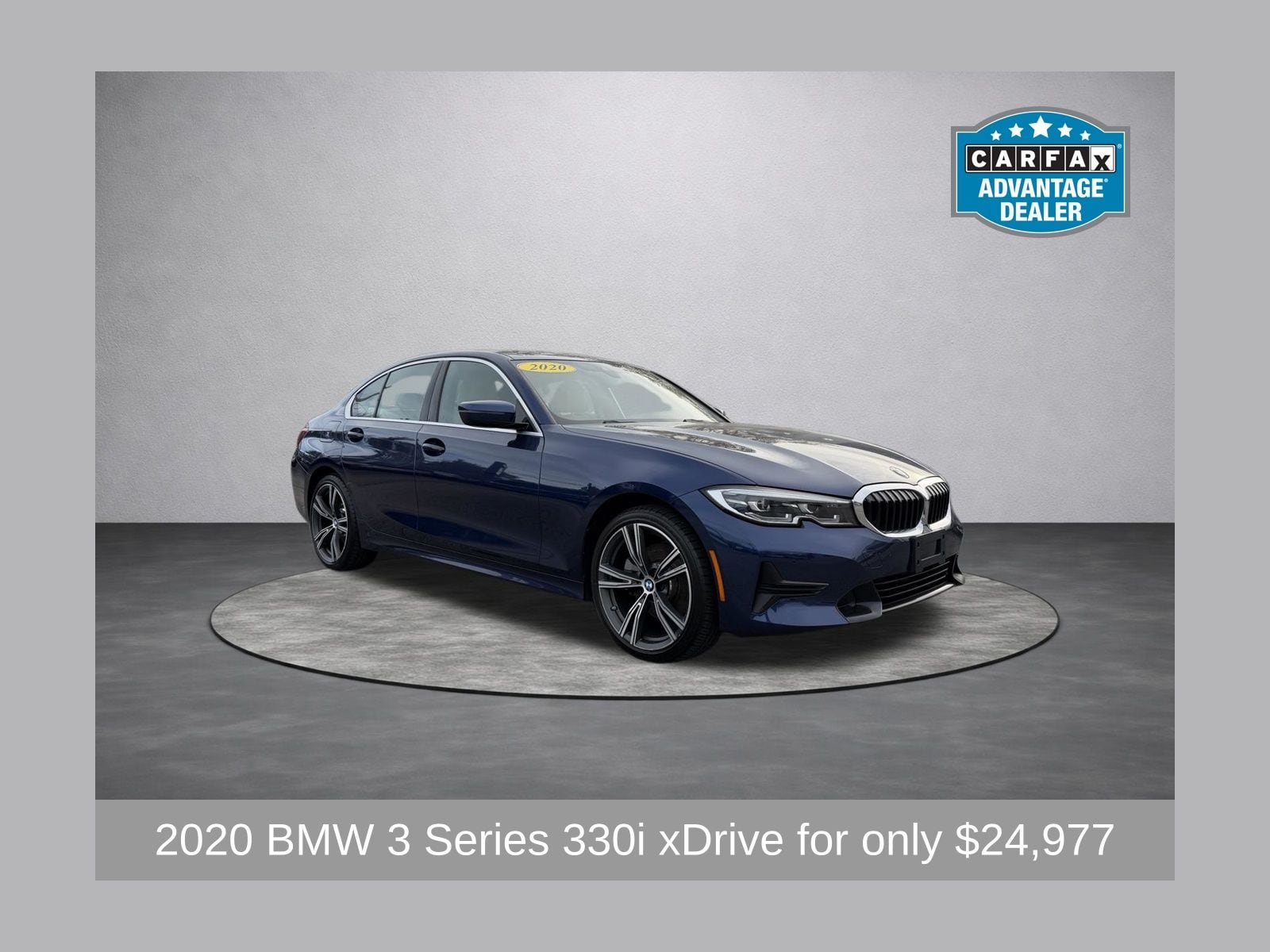 Mediterranean Blue Metallic 2020 BMW 3 Series 330i xDrive Sedan AWD Sedan All-Wheel Drive 8-Speed Automatic