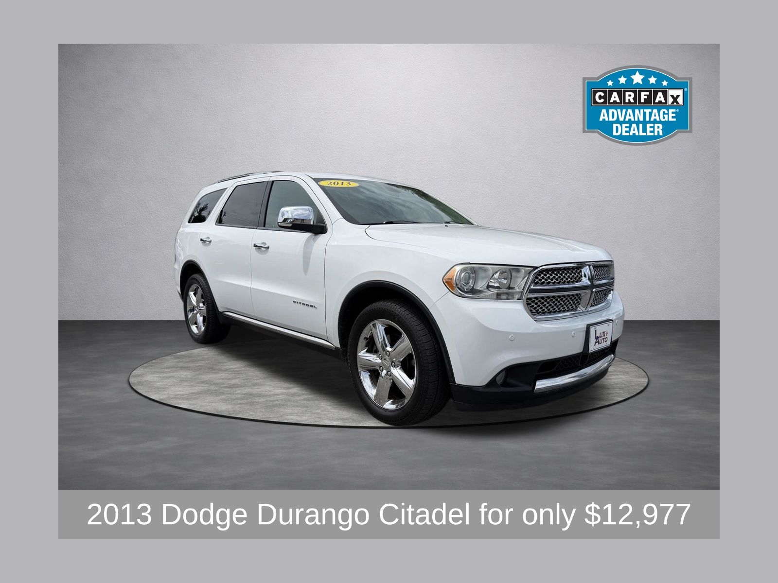 Bright White Clearcoat 2013 Dodge Durango SUV / Crossover All-Wheel Drive 6-Speed Automatic