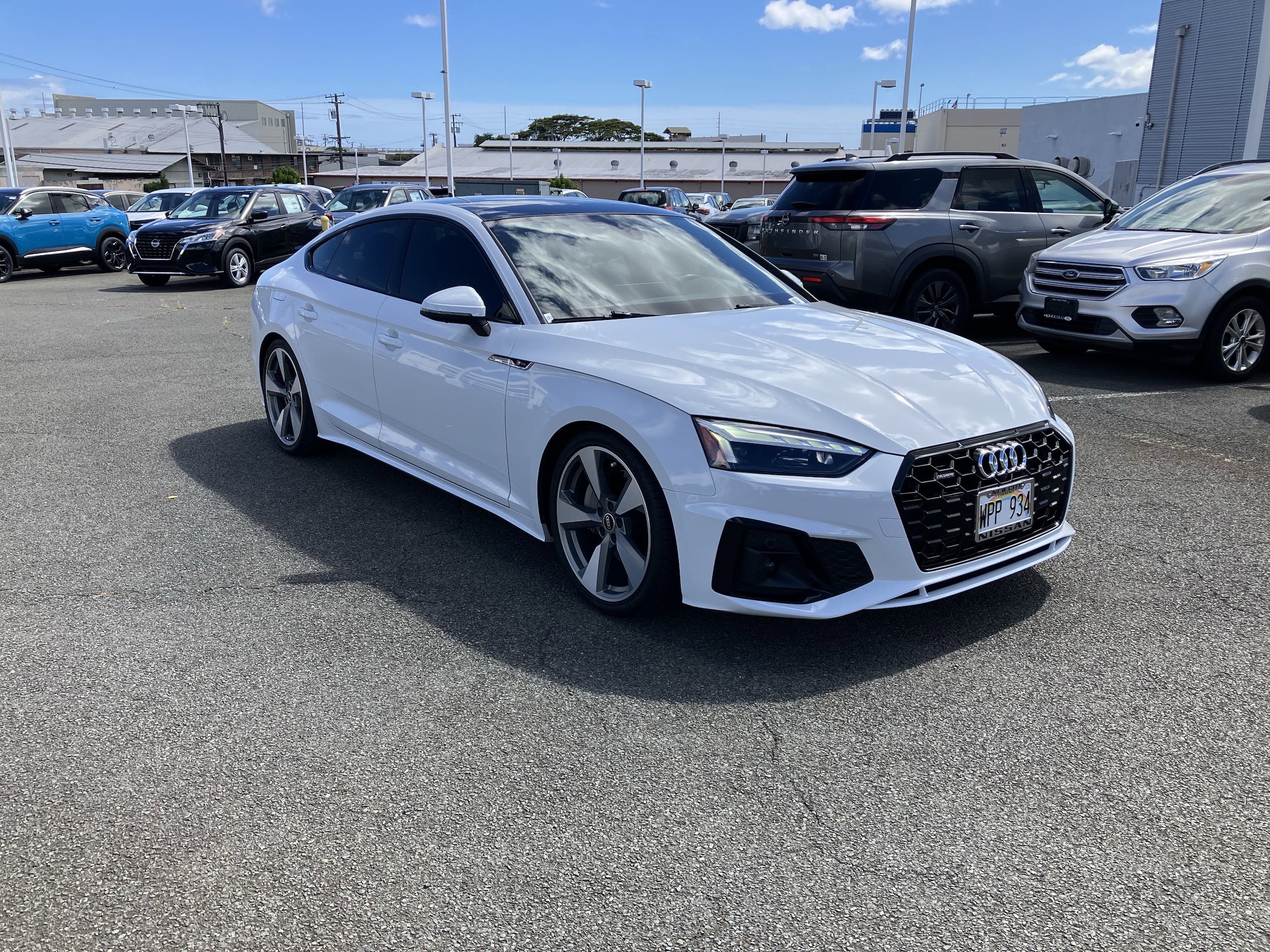 Used 2021 Audi A5 Sportback Premium Plus with VIN WAUFACF59MA056429 for sale in Honolulu, HI