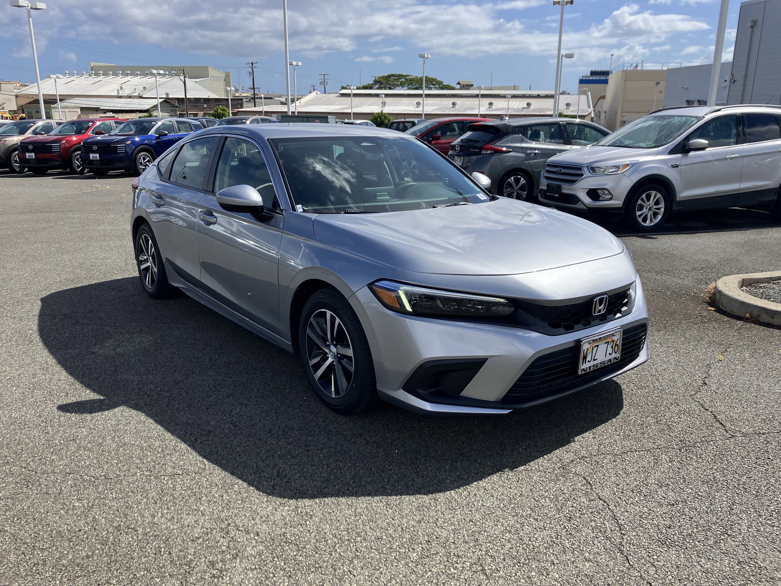 Used 2022 Honda Civic Hatchback LX with VIN 19XFL2H55NE008154 for sale in Honolulu, HI