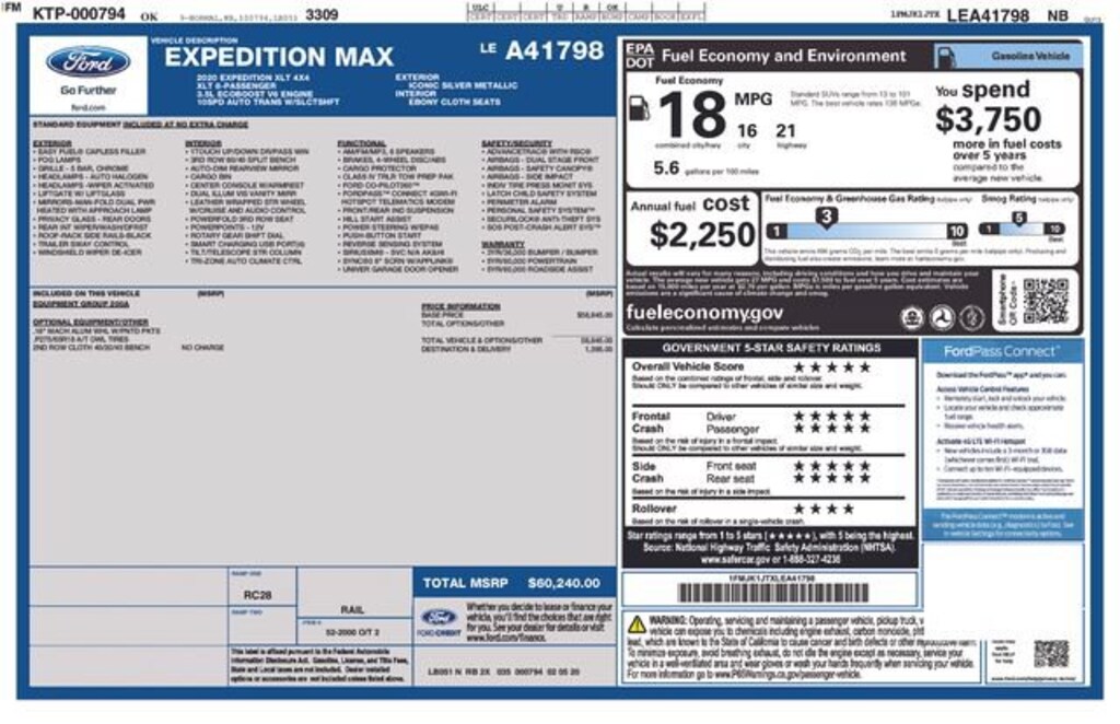 Used 2020 Ford Expedition Max XLT SUV
