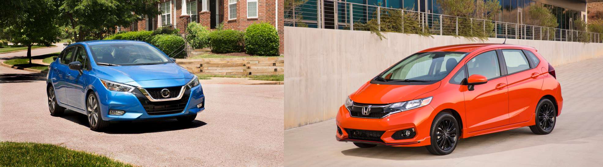 2021 nissan versa and honda fit
