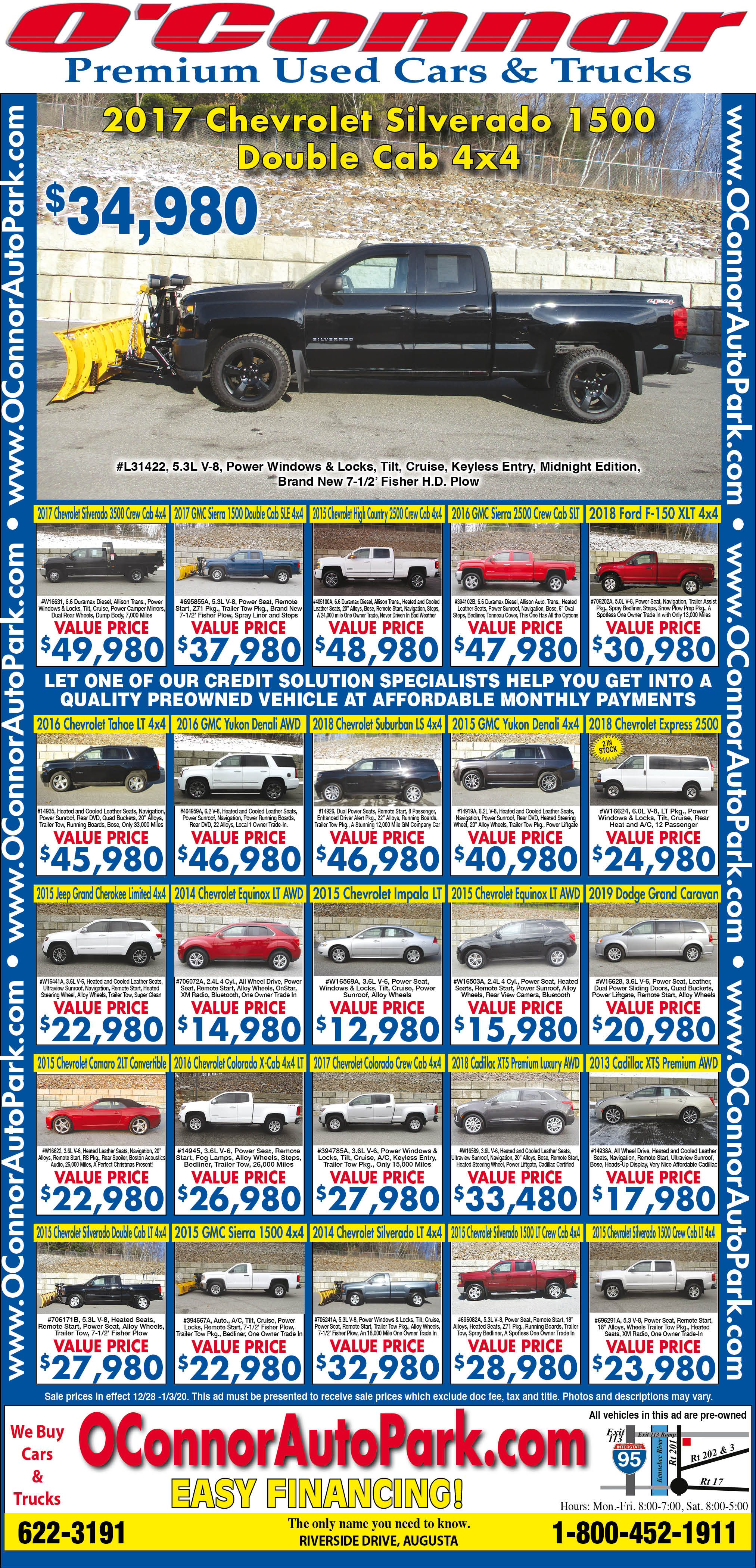 Used Vehicle Specials O'Connor Auto Park