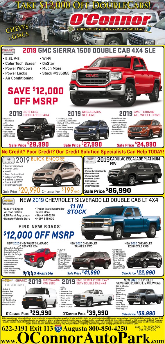 O Connor Gmc >> New Vehicle Specials O Connor Auto Park O Connor Gmc >> New Vehicle Specials O Connor Auto Park