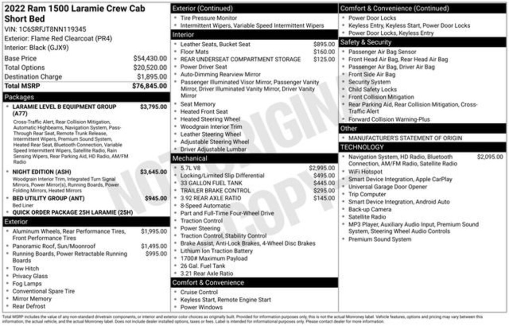 Used 2022 Ram 1500 Laramie Truck Crew Cab