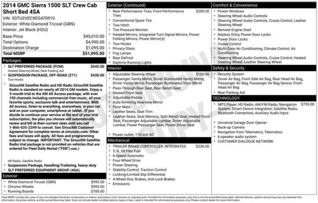 Used 2014 GMC Sierra 1500 SLT Truck Crew Cab