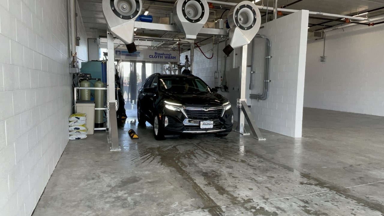 Phillips Auto Group’s New Car Wash Up and Running Phillips Chevrolet