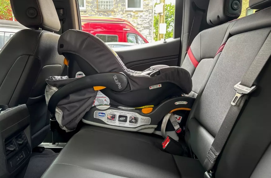 Car seat in single cab truck sale