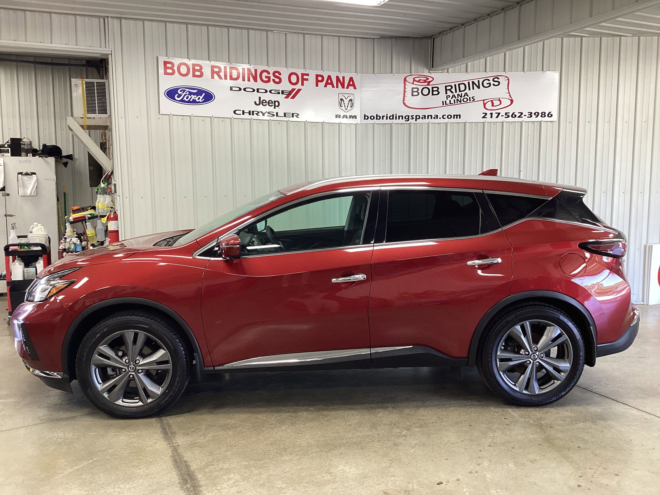 Used 2019 Nissan Murano Platinum with VIN 5N1AZ2MS2KN143261 for sale in Pana, IL