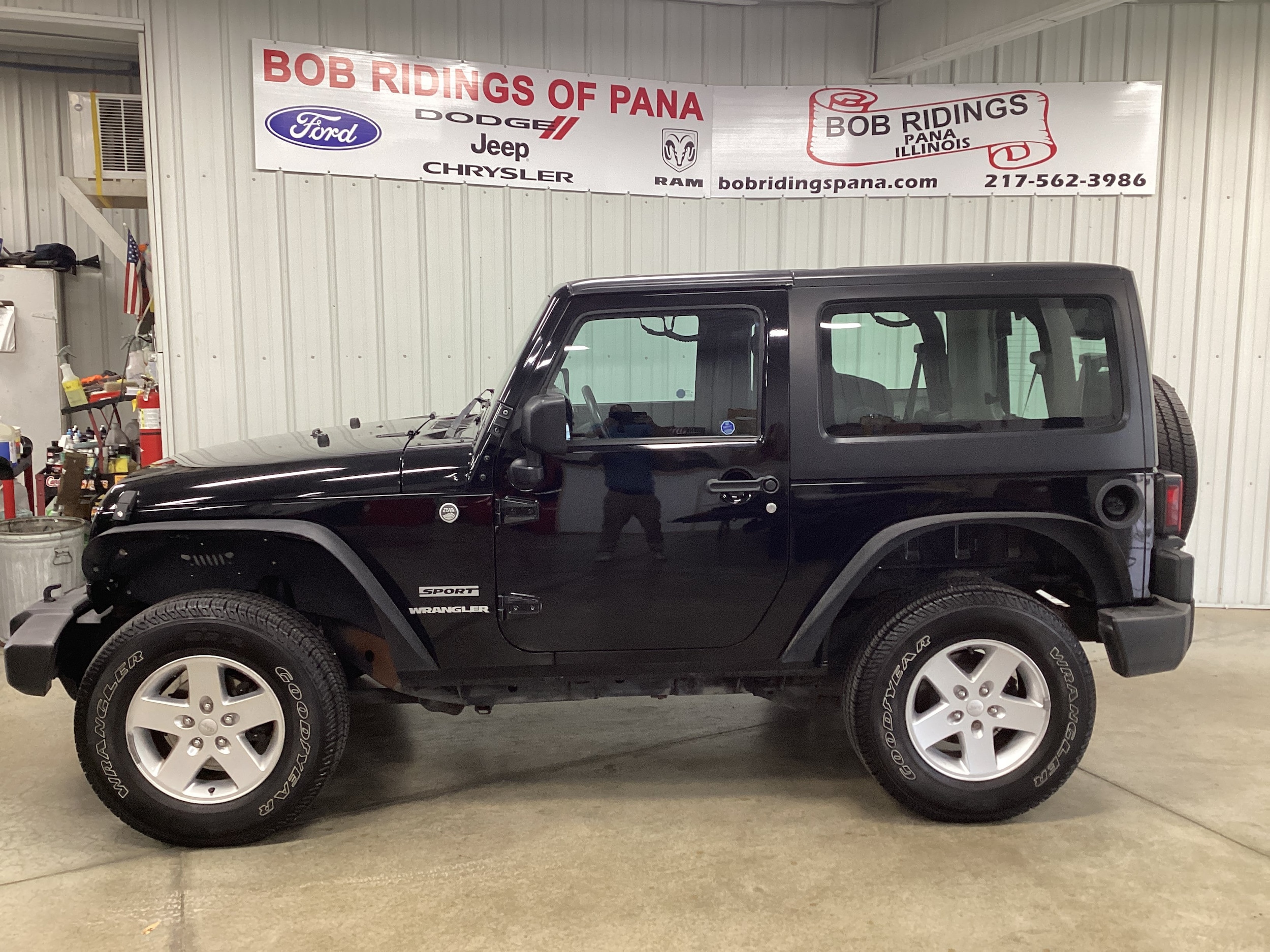 Used 2012 Jeep Wrangler Sport with VIN 1C4GJWAG7CL234391 for sale in Pana, IL