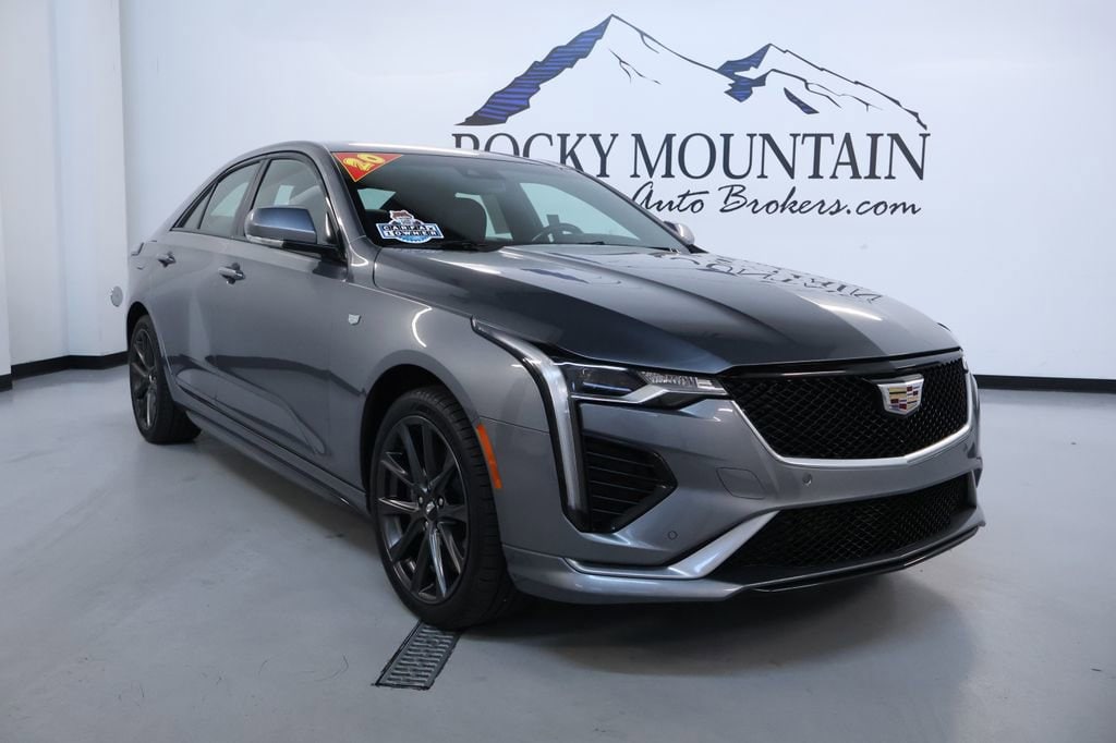 Gray (Satin Steel) 2020 Cadillac CT4 Sport AWD Sedan All-Wheel Drive Automatic