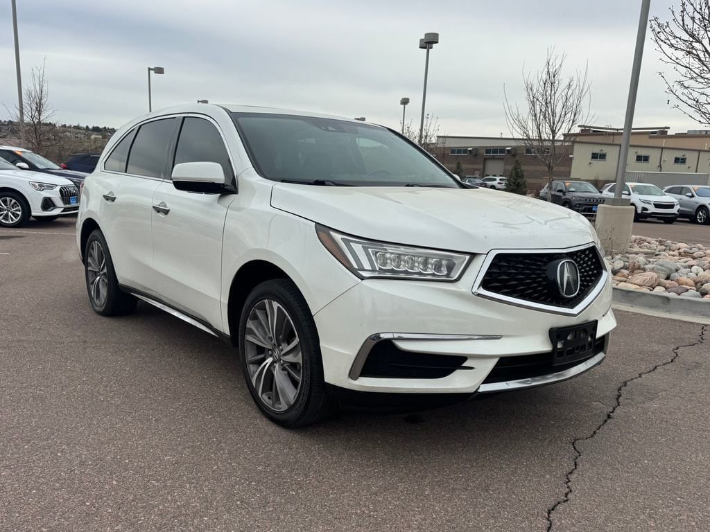 White Diamond Pearl 2018 Acura MDX SH-AWD with Technology and Entertainment Package SUV / Crossover All-Wheel Drive Automatic