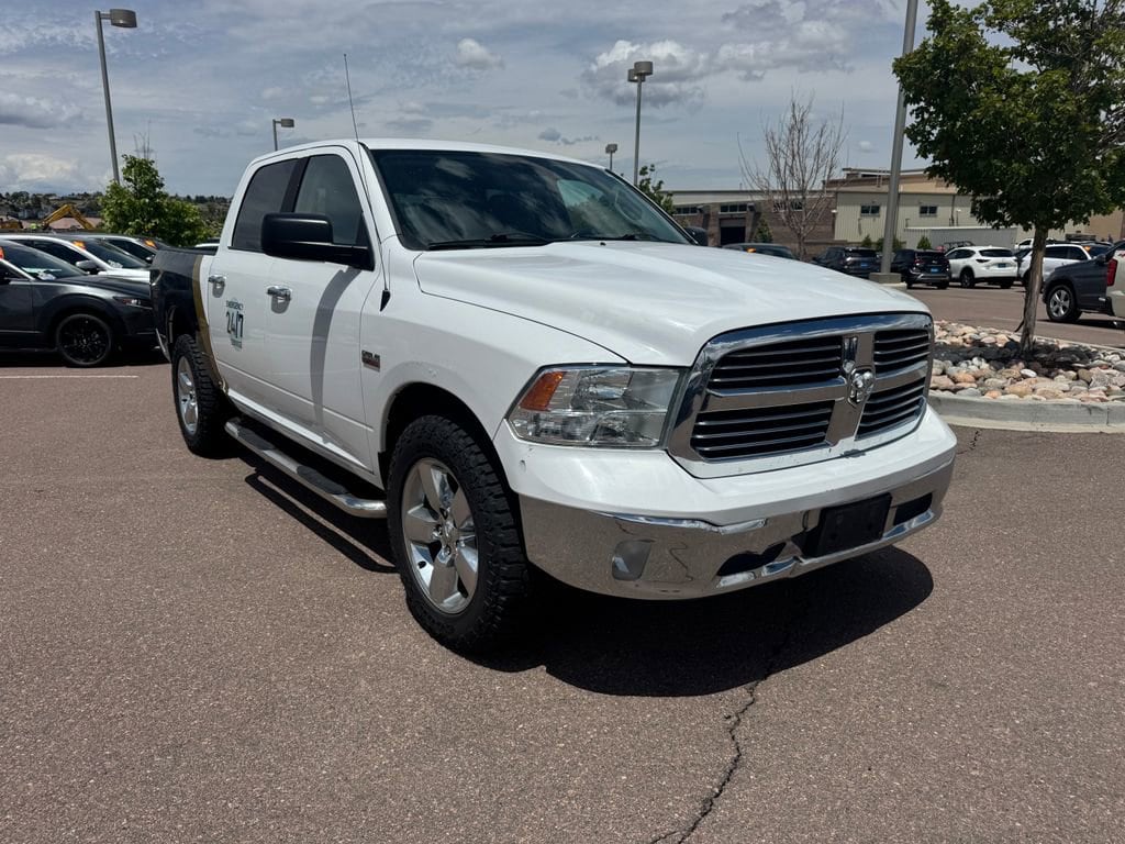 Bright White 2014 RAM 1500 Big Horn Crew Cab 4WD Pickup Truck Four-Wheel Drive Automatic