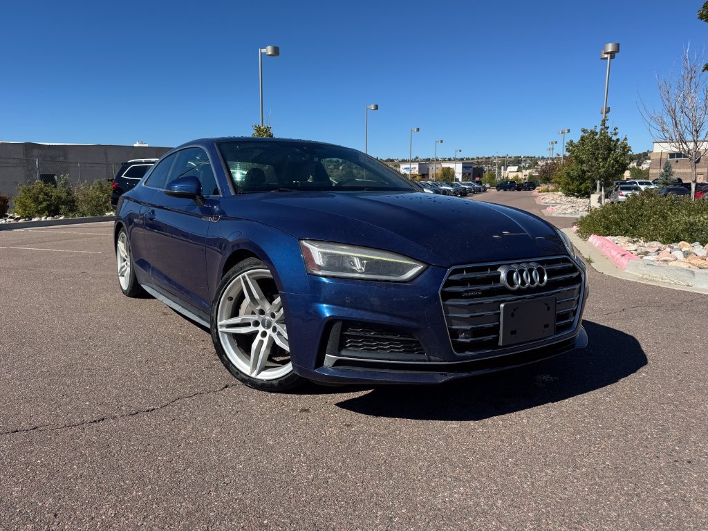 Blue Metallic 2018 Audi A5 Coupe All-Wheel Drive Automatic