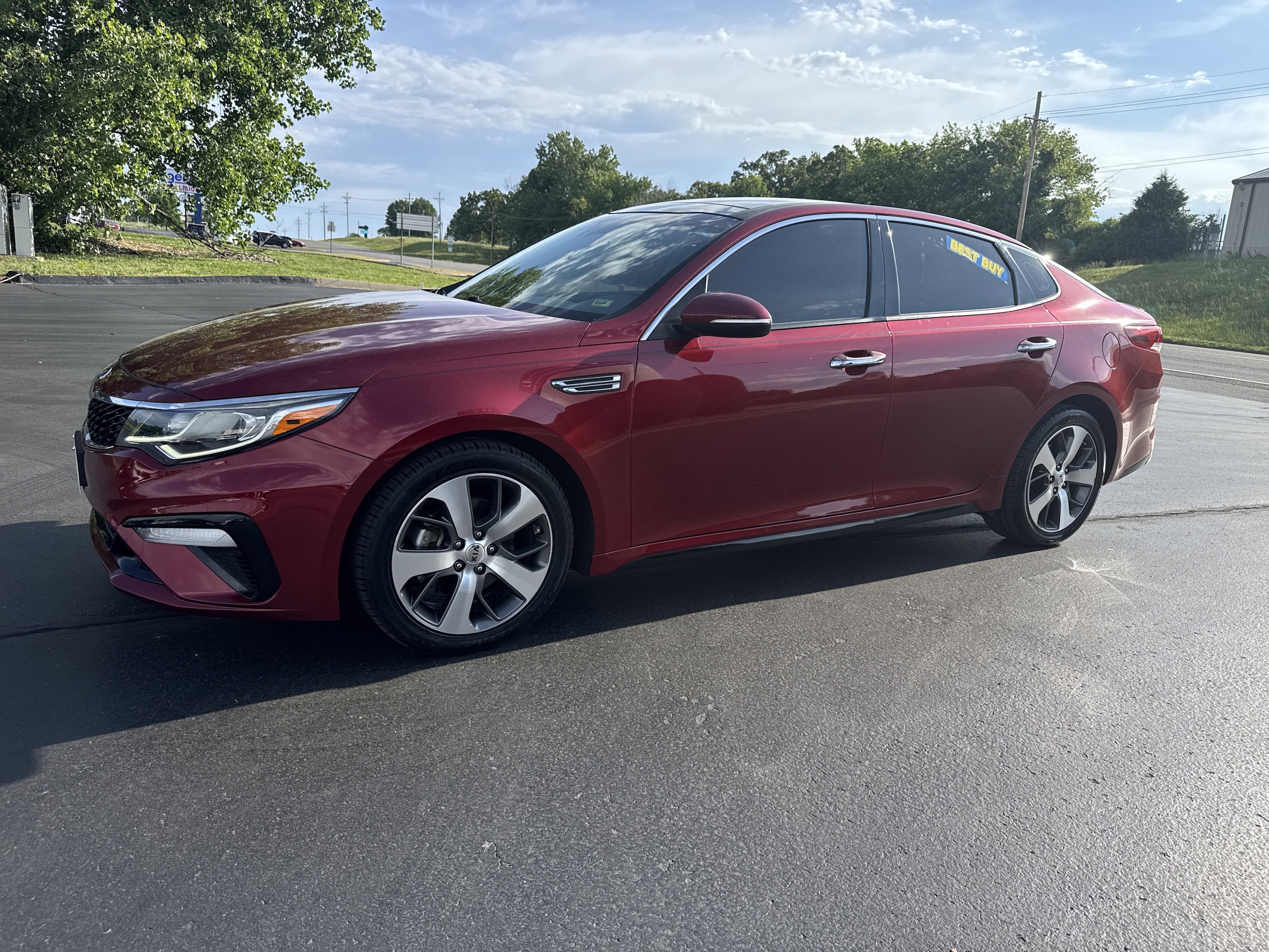 Used 2019 Kia Optima S with VIN 5XXGT4L36KG361446 for sale in Joplin, MO